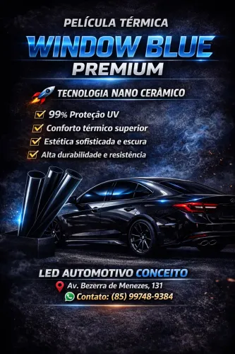 Película Térmica Window Blue Premium - Nano Cerâmico 