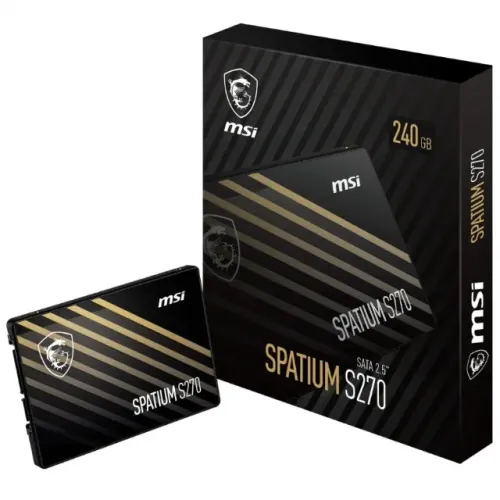 SSD MSI SPATIUM 240GB S270 SATA III (500/400)MBS NOVO LACRADO!