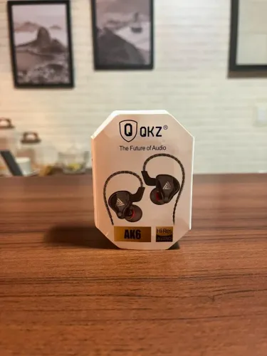 Fone Gamer QKZ AK6 In-Ear com Microfone P2 3.5mm - Som Imersivo para PC, PS4, PS5 e Celula