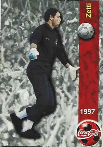 Card Coca-Cola Seleção Brasileira Copa América 1997 - Zetti