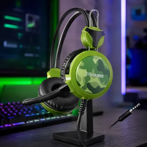 Headset Gamer TecDrive Eco da Guerra F-5