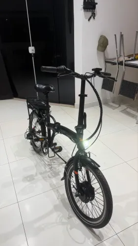 Bicicleta Elétrica Atron Dobrável Alumínio Bateria LG | Estado de Zero | Completa
