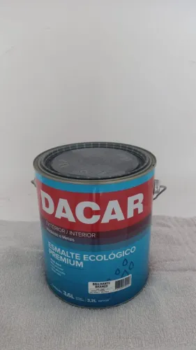 Tinta Dacar 3,6 litros Branco Brilhante validade 09/28 madeiras e metais
