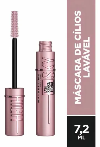 Máscara De Cílios Maybelline Sky High Black De 7,2 G