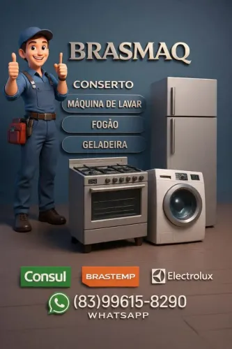 Trabalhamos com conserto de geladeira máquina de lavar e fogão tel *90