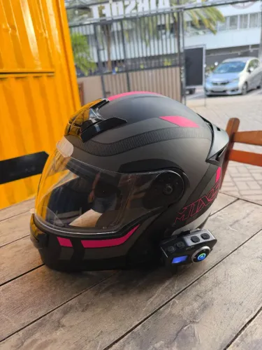 Capacete nv mais intercomunicador