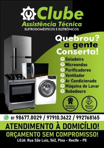 Conserto de eletrodomesticos: Maquinas de lavar / Geladeira / Fogão/ Ar de janela