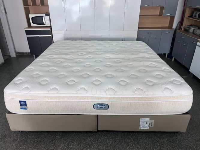 Cama box super king size Colchão Simons 193 por 203 