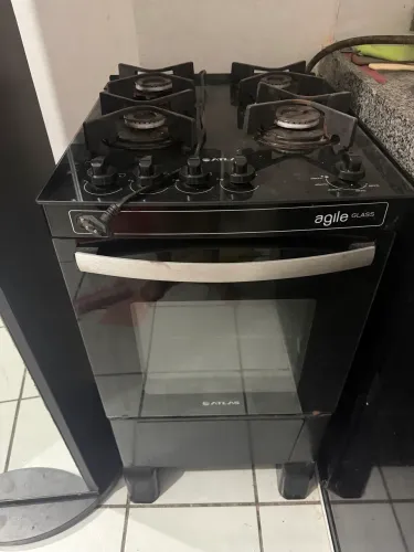 Fogão tampo de vidro - leia