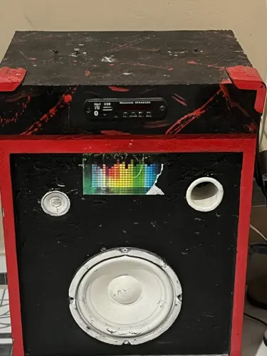 Mini paredão caixa de som