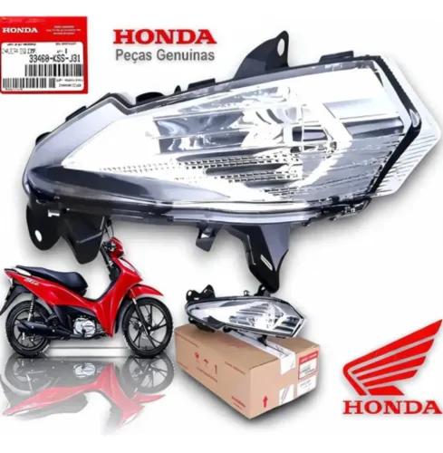 Pisca dianteiro lado esquerdo Honda biz 