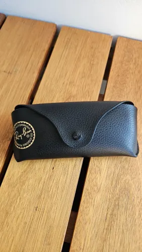 Estojo Ray-Ban original Luxottica preto