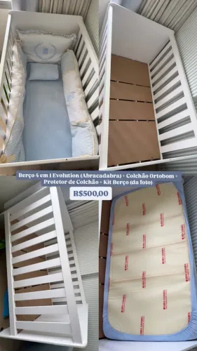 Berço com Colchão (4 em 1) Abracadabra