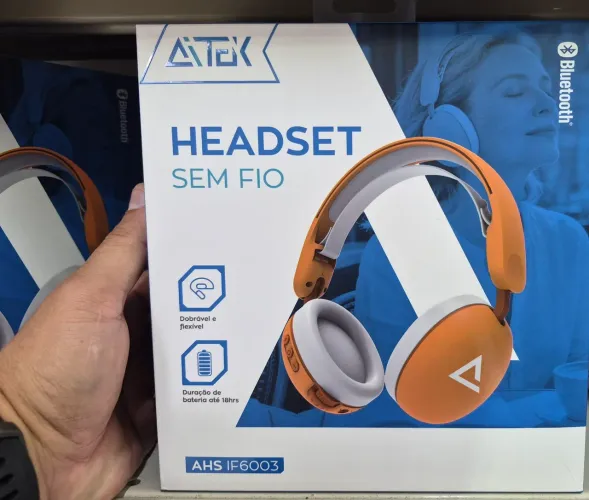FONE DE OUVIDO (HEADSET) S/FIO REF: AHS-IF6003