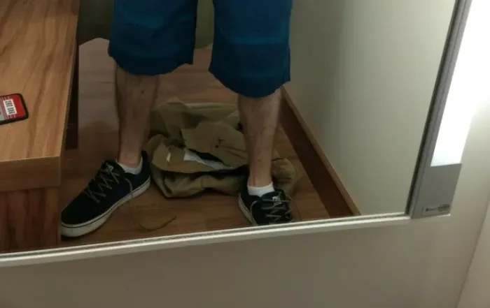 Tênis DC skatista masculino surrado (Podolatria)
