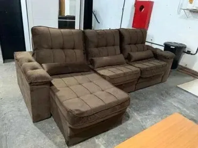 ESTOFADO LAUS (2.50 MTS 2 módulos) MOLAS BONEL - Entrega DF e Entorno