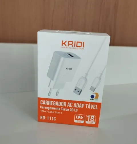 Carregador Kaidi Tipo C