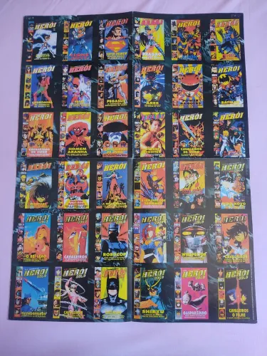 Pôster revista herói anos 90 