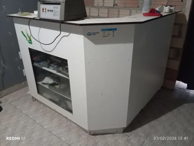 Balcão 1,50x1,50x50 por 1,20 altura 