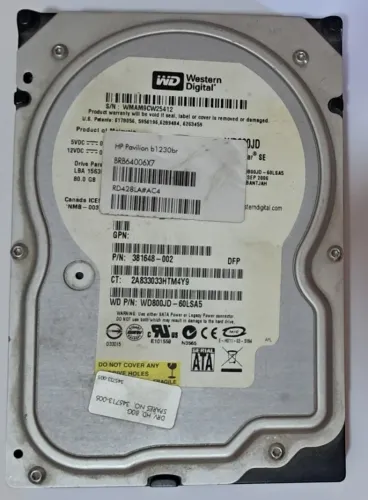 HD Western Digital 80gb Sata 3.5 Desktop - Wd800jd Original