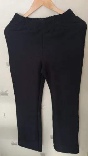 Calça legging com textura 
