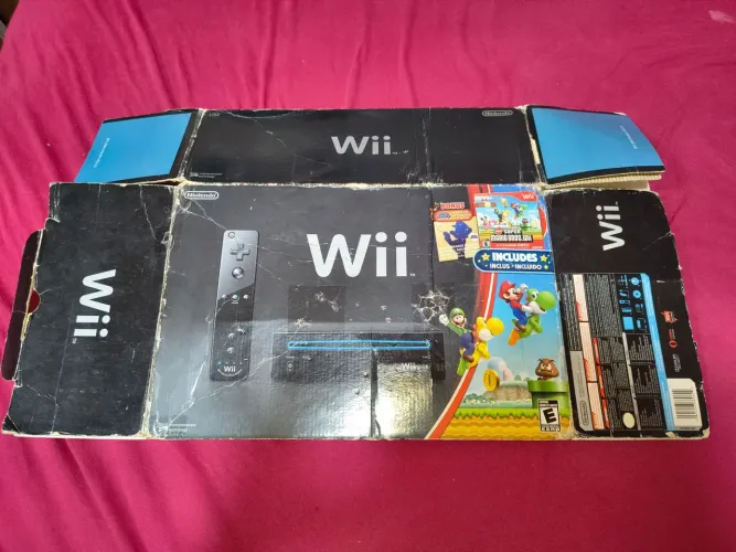 Caixa Nintendo Wii Black Edition