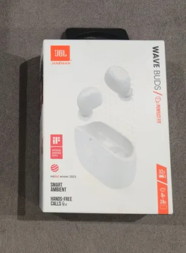 FONE JBL WAVE BUDS / PERFECT FIT - Preto Novo