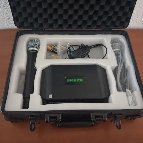 Par de Microfone shure sem fio