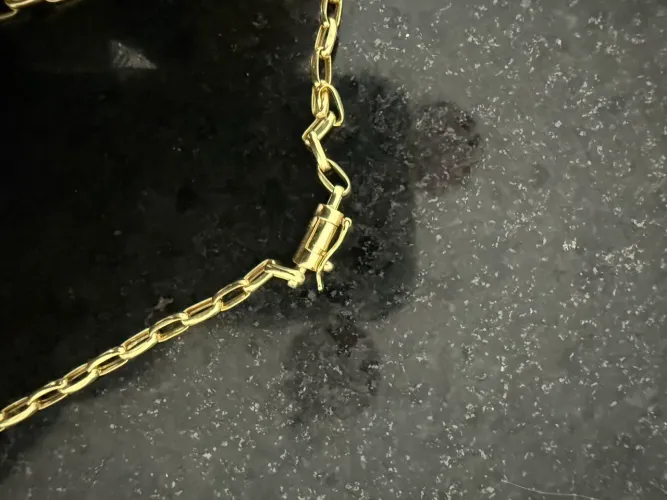 Correte de ouro 9,5 Gramas Nova uma semana de uso