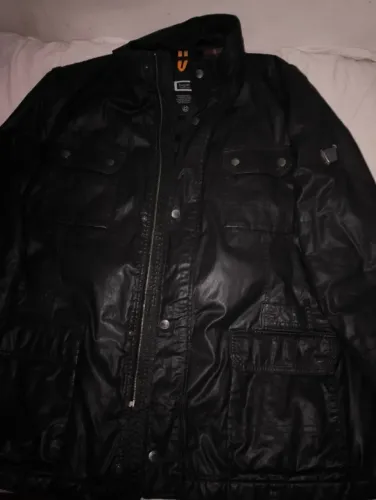 Jaqueta Bugatti original de couro premium, tamanho 2XL