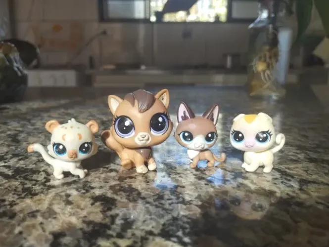 Lote gatinhos Littlest pet shop original hasbro usado