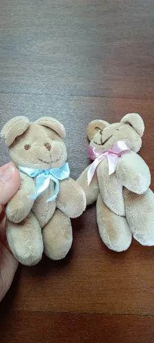 Ursinhos 12cm - 5 Rosa e 5 Azul
