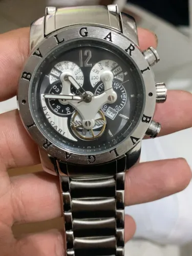 RELÓGIO BVLGARI SKELETON PRATA