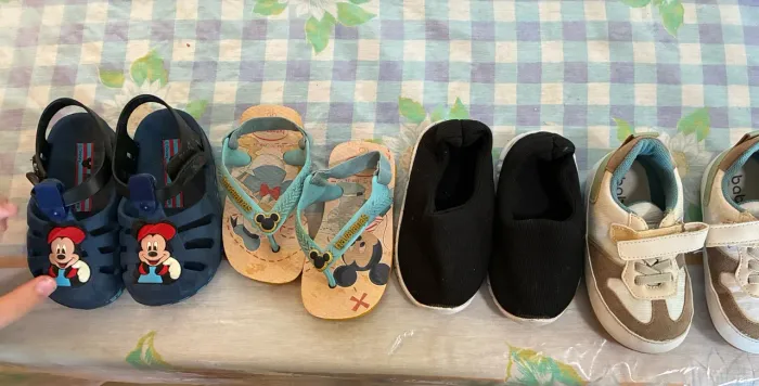 Kit sapato infantil tam 21