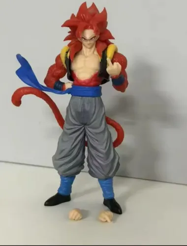 Figura de ação Goku transformação 4 - 14cm - Novo lacrado - poucas unidades