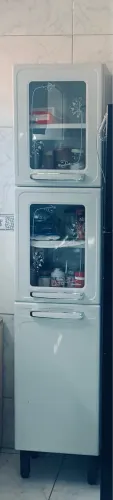 Armário de cozinha módulo vertical em aço