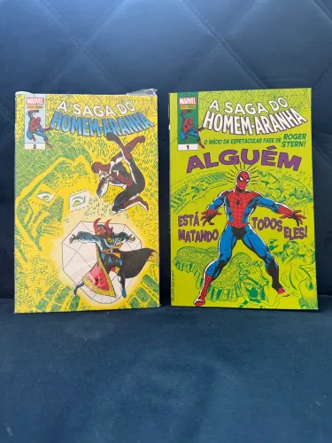 Hqs A saga do homem aranha Vol 1 e 2