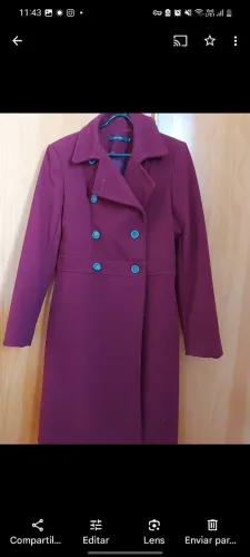 Casaco vinho Amaro veste tam 36.