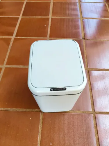 Lixeira Automática com Sensor de Presença 12L Branca