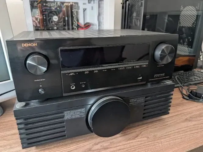 Receiver Denon AVR x1800h 7.2 4K HDR10+ 6 Hdmi
