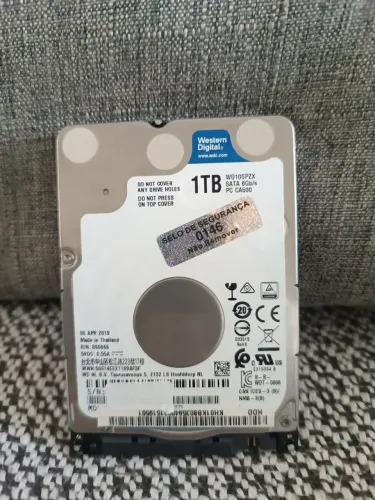 HD notebook 1 tb wd