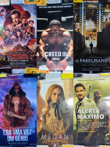 TRÊS Pôster originais de cinema DIVERSOS por apenas: