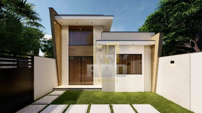 Casa linear à venda em Rio das Ostras no Chácara Mariléa com 2 quartos!