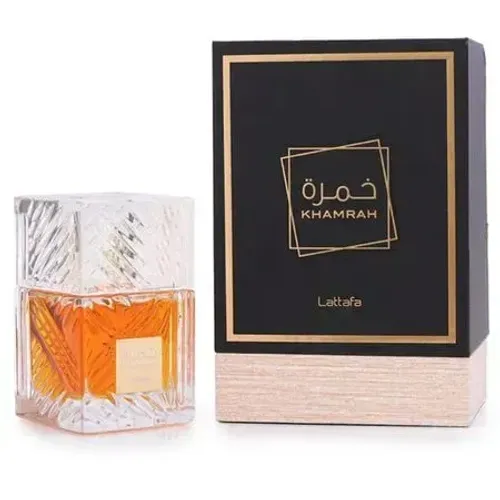 Perfume Lattafa Khamrah Eau de Parfum 30 ml, original e lacrado. Fragrância árabe em apre
