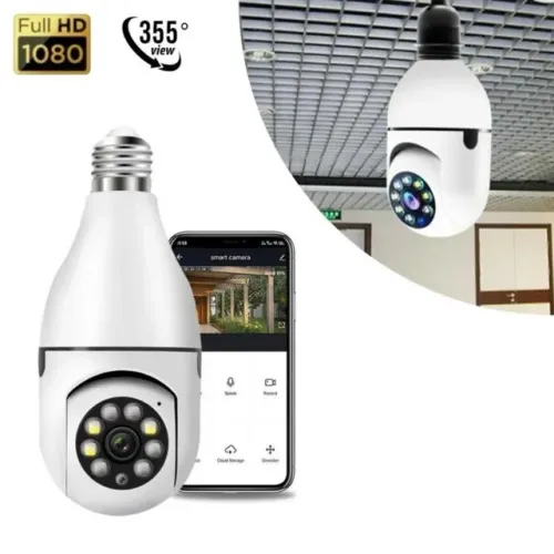 Câmera de bocal estilo Lâmpada Wi-fi com App