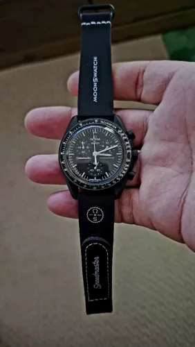 Relógio omega×swatch triple +A