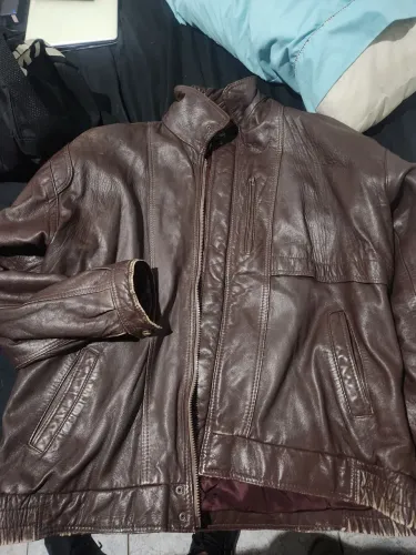 Jaqueta de couro xxl