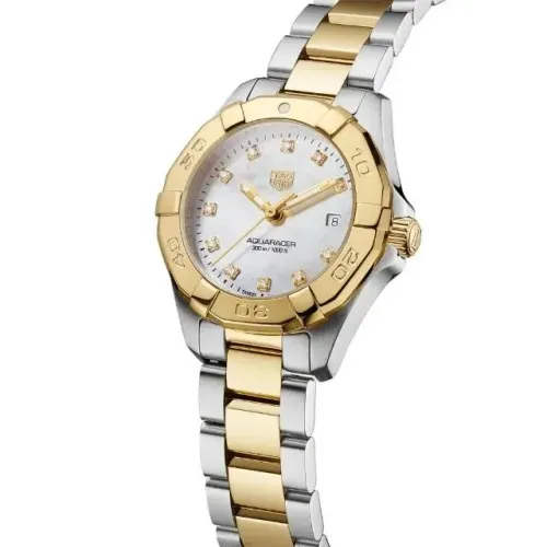 relógio TAG Heuer Aquaracer Date Quartz, 27 mm, Steel WBD1422.BB0321 feminino
