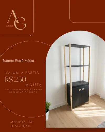 Estante retrô - Média