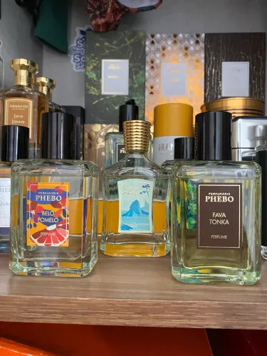Perfumes bossa granado, belo pomelo e fava Tonka phebo